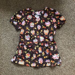 Fall scrub top